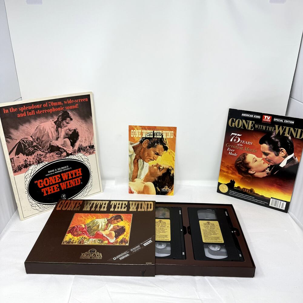 Gone With The Wind VHS Collector’s Box Set 75th Anniversary MGM/UA Vintage